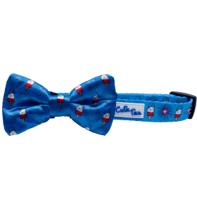 Cutie Ties Dog Bow Tie (Color: 4th of July, size: one size)