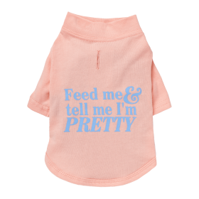 The Essential T-Shirt - Feed Me & Tell Me I'm Pretty (Color: Lemonade, size: small)