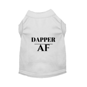 Dapper AF Tee (Color: White, size: medium)