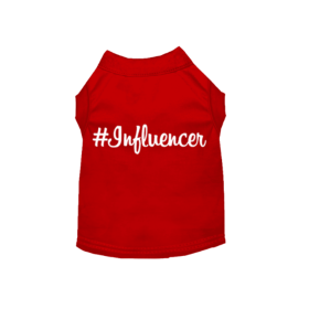 #Influencer Shirt (Color: Red, size: X Small)