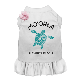 MO'OREA HA'APITI BEACH- Dog (Color: White, size: X Small)