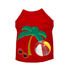 My CC Summer Vacation (Color: Red, size: X Small)