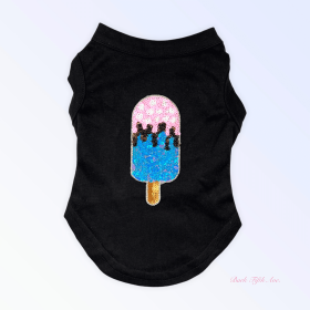 My Favorite Summer Treats- Blue Ice Cream (Color: Black, size: 2X Large)