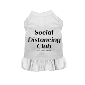 Anti Social Distancing Club (Color: White, size: X Small)