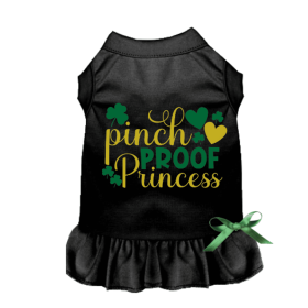 Pinch Proof Princess Dress (Color: Black, size: X Large)