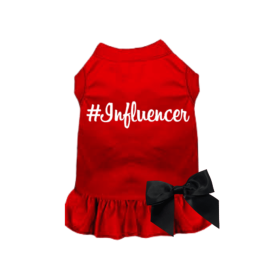 #Influencer Dress (Color: Red, size: small)