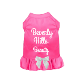 Beverly Hills Beauty Dog Dress (Color: Pink, size: X Small)