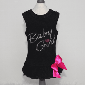 Baby Girl Dress (Color: Black, size: XXS)