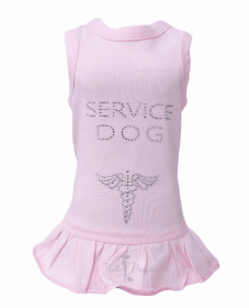 Service Dog Dress (Color: Pink, size: small)