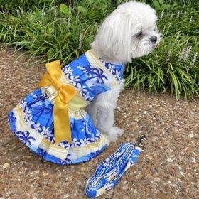 Catching Waves Dog Dress with Matching Leash (Option: X-Small)