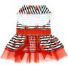 Cherry Stripe Harness Dress with Matching Leash