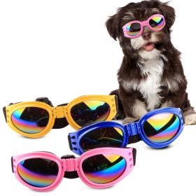 Pet Sunglasses For Dog & Cat; Foldable Dog Glasses For Outdoor; Cat Sunglasses; Pet Accessories (Color: Blue)