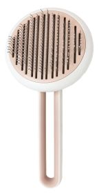 Pet Life 'Concepto' Modern Bristle Grooming Pet Deshedder Comb (Color: Pink)